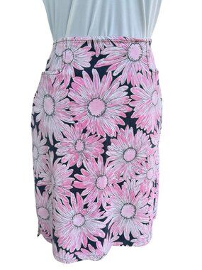 Talbots Floral Print Pencil Skirt Pockets Cottagecore Preppy Casual
